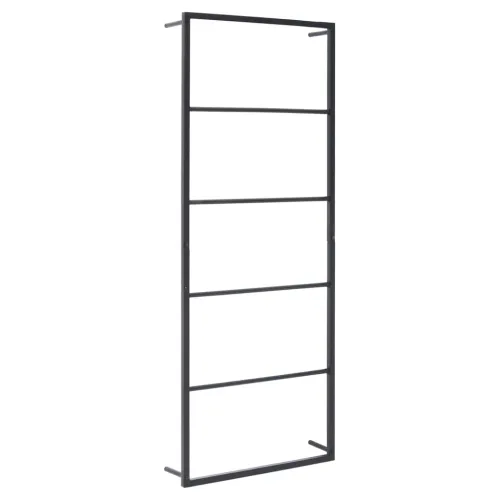Stalak za ručnike crni 45 x 10 x 115 cm čelični - Crna 45 x 10 x 115 cm Crna 45 x 10 x 115 cm Cijena