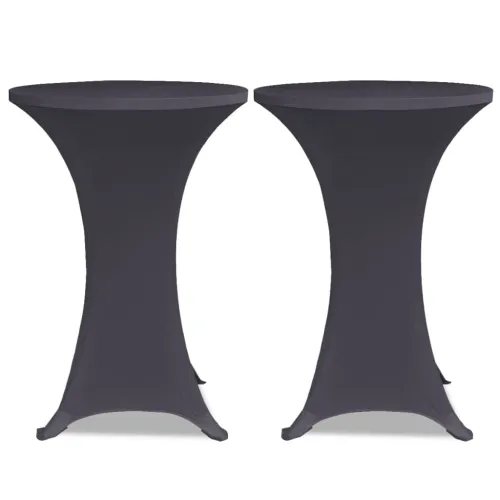 Rastezljivi Stolnjak 2 kom 80 cm Antracit boja - Antracit 80 cm 2 Cijena