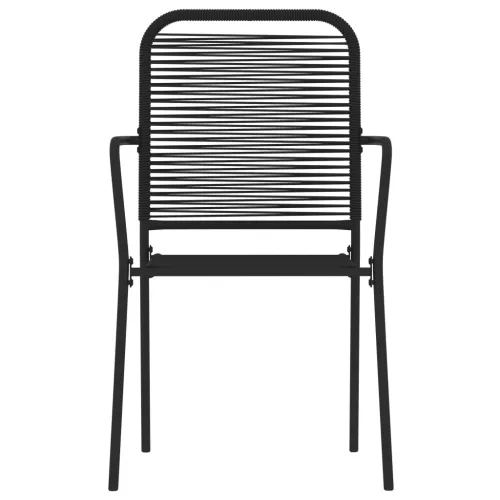 Vrtna garnitura - 5-dijelni vrtni blagovaonski set crni - Dužina stola 80 cm 4 Cijena