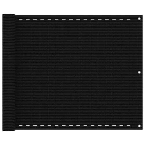 Balkonski zastor crni 75 x 400 cm HDPE - Crna 75 x 400 cm 1 Cijena