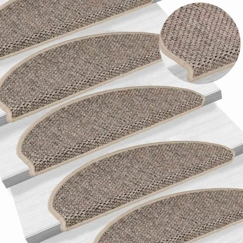 Ljepljivi tepisi za stepenice 15 kom 65x21x4 cm tamnobež - Tamnobež 65 x 21 x 4 cm 15 Cijena