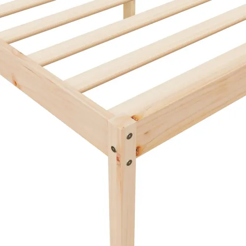 Krevet za starije osobe 140 x 190 cm od masivne borovine - Prirodna 140 x 190 cm Cijena