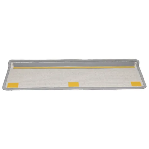 Prostirke za stepenice 10 kom 65x21x4 cm sive s pravokutnim rubom - Siva 10 Cijena