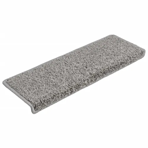 Prostirke za stepenice 10 kom 65x21x4 cm sive s pravokutnim rubom - Siva 10 Cijena