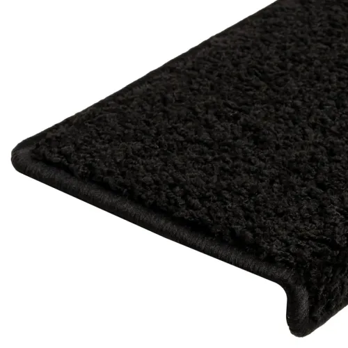 Prostirke za stepenice 10 kom 65x21x4 cm Crne s pravokutnim rubom - Crna 10 Cijena