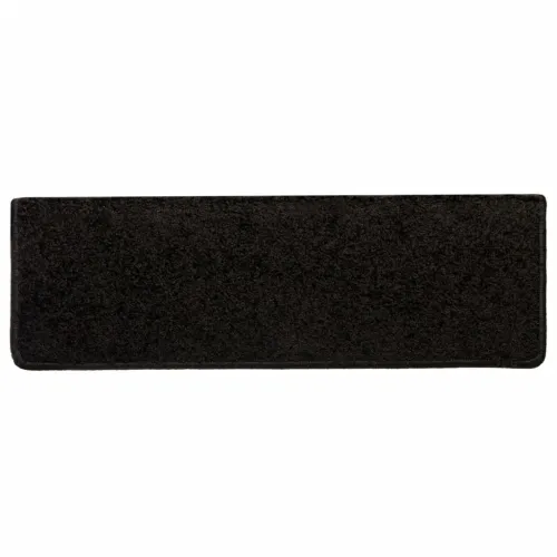 Prostirke za stepenice 10 kom 65x21x4 cm Crne s pravokutnim rubom - Crna 10 Cijena