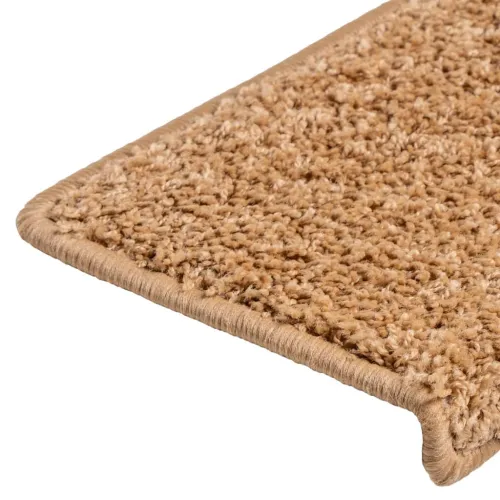 Prostirke za stepenice 10 kom 65x21x4 cm bež pravokutni rub - Bež 10 Cijena