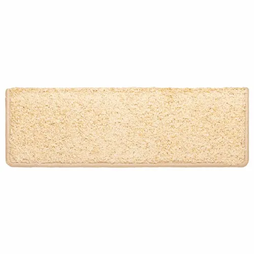 Prostirke za stepenice 10 kom 65x21x4 cm krem pravokutni rub - Krema 10 Cijena