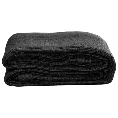 Tepih za šator 400 x 400 cm crni HDPE - Crna 400 x 400 cm 1 Cijena