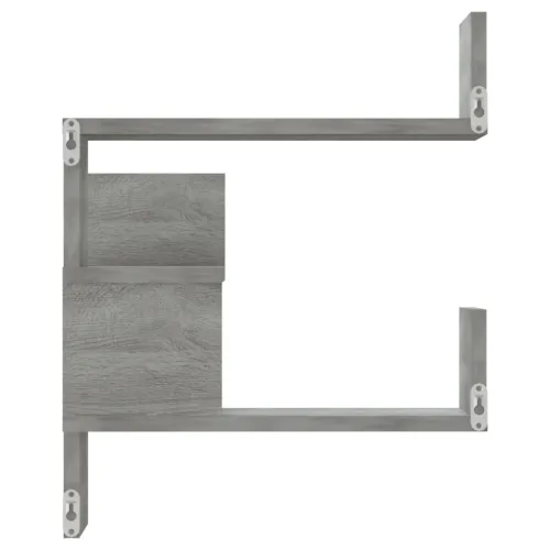 Kutna zidna polica hrast sonoma 40x40x50 cm konstruirano drvo - Sivi hrast sonoma 1 Cijena