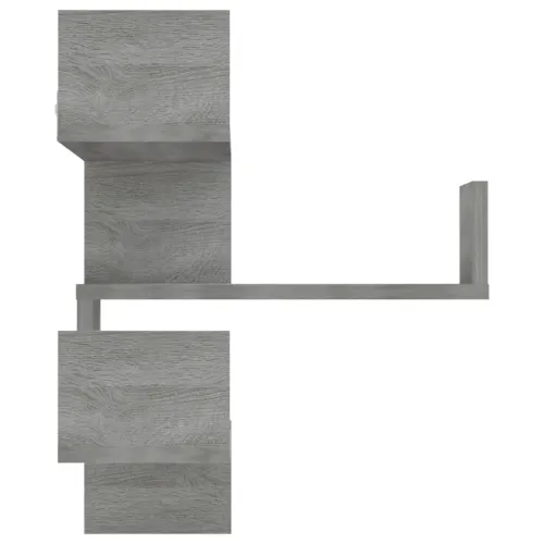 Kutna zidna polica hrast sonoma 40x40x50 cm konstruirano drvo - Sivi hrast sonoma 1 Cijena