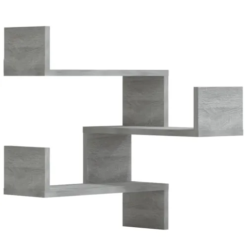 Kutne zidne police 2 kom hrast sonoma 40 x 40 x 50 cm drvene - Sivi hrast sonoma 2 Cijena