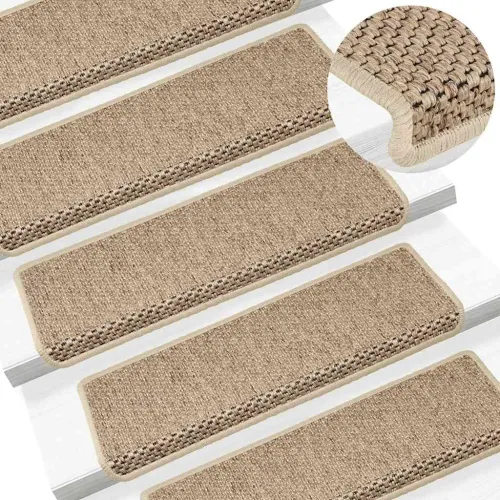 Ljepljivi tepisi za stepenice 15kom 65x21x4cm boja pijeska - Pijesak 15 Cijena