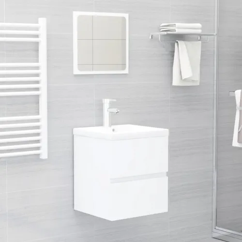 Ormarić za Lavabo - Umivaonik bijeli 41 x 38,5 x 45 cm drveni - Bijela 41 x 38.5 x 45 cm Cijena