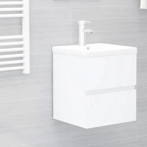 Ormarić za Lavabo - Umivaonik bijeli 41 x 38,5 x 45 cm drveni - Bijela 41 x 38.5 x 45 cm Cijena