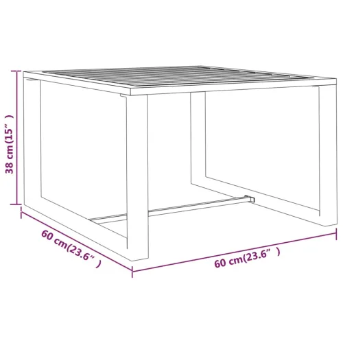5-dijelna vrtna garnitura s jastucima aluminijska antracit - 2x srednja + 2x kutna + stol Cijena