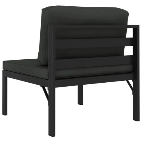 Vrtni trosjed s jastucima aluminijski antracit - Srednja sofa (3 kom) 1 Cijena