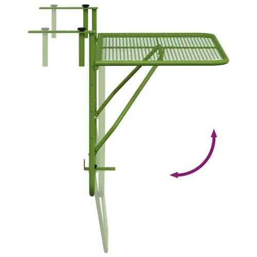Balkonski stol zeleni 60 x 40 cm čelični - Zelena 1 mesh design Cijena