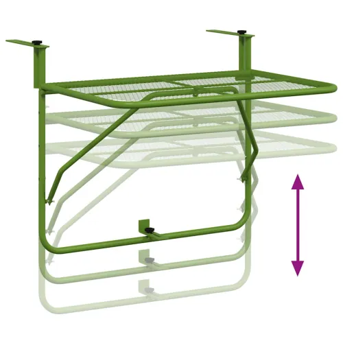 Balkonski stol zeleni 60 x 40 cm čelični - Zelena 1 mesh design Cijena