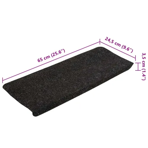 Ljepljivi tepisi za stepenice 15kom 65x24,5x3,5cm antracit - Antracit 65 x 24.5 x 3.5 cm 15 Cijena
