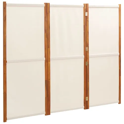 Paravan - Sobna pregrada s 3 panela krem bijela 210 x 180 cm - Krem bijela 210 x 180 cm 1 Krem bijela Cijena