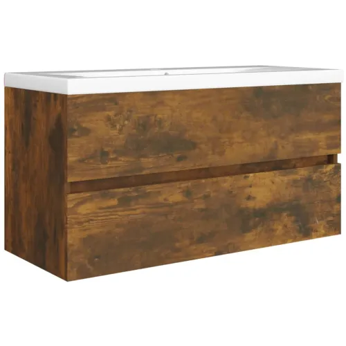 Ormarić za Lavabo - Umivaonik boja dimljenog hrasta 90x38,5x45 cm drveni - Dimljeni hrast 90 x 38.5 x 45 cm Cijena