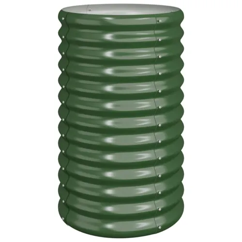 Vrtna sadilica od pocinčanog čelika 40x40x68 cm zelena - Zelena 40 x 40 x 68 cm 1 Zelena Cijena