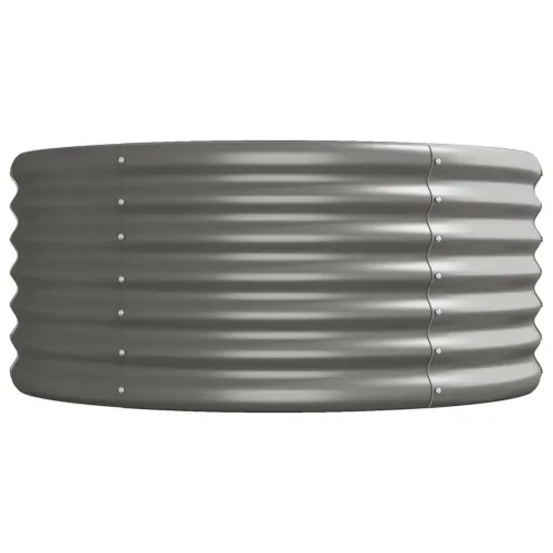 Povišena gredica - Vrtna gredica od pocinčanog čelika 224 x 80 x 36 cm sivi - Siva 224 x 80 x 36 cm Cijena