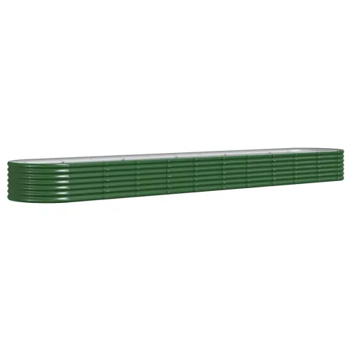 Povišena gredica - Vrtna gredica od pocinčanog čelika 440x80x36 cm zelena - Zelena 440 x 80 x 36 cm 1 Zelena Cijena