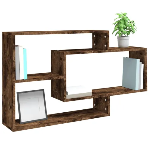 Zidna polica boja hrasta 104 x 20 x 58,5 cm konstruirano drvo - Dimljeni hrast Cijena