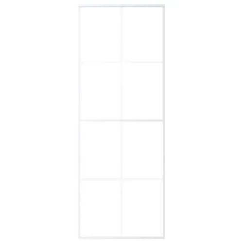 Klizna vrata od mutnog stakla ESG i aluminija 76x205 cm bijela - Bijela 76 x 205 cm 1 Matirano Cijena