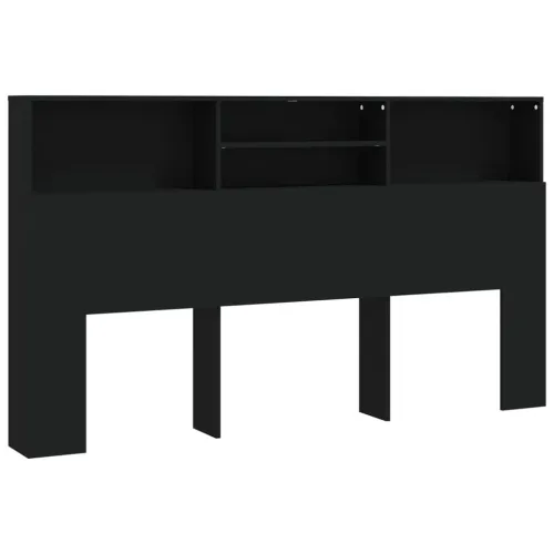 Uzglavlje s ormarićem crno 180 x 19 x 103,5 cm - Crna 180 x 19 x 103.5 cm 1 Cijena