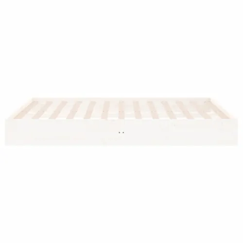 Okvir za krevet od masivnog drva bijeli 200 x 200 cm - Bijela 200 x 200 cm Cijena