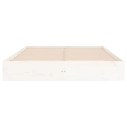 Okvir za krevet od masivnog drva bijeli 200 x 200 cm - Bijela 200 x 200 cm Cijena