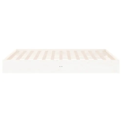 Okvir za krevet od masivnog drva bijeli 180 x 200 cm veliki - Bijela 180 x 200 cm Cijena