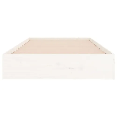 Okvir za krevet od masivnog drva bijeli 100 x 200 cm - Bijela 100 x 200 cm Cijena