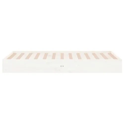 Okvir za krevet od masivnog drva bijeli 90 x 200 cm - Bijela 90 x 200 cm Cijena