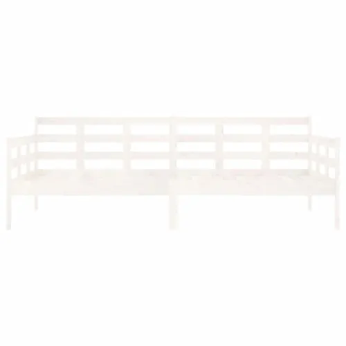 Dnevni ležaj bijeli od masivne borovine 90 x 200 cm - Bijela 90 x 200 cm Cijena