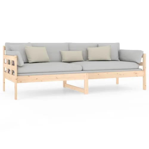 Dnevni ležaj od masivne borovine 80 x 200 cm - Prirodna 80 x 200 cm Cijena