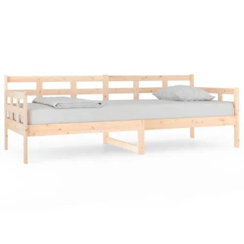 Dnevni ležaj od masivne borovine 80 x 200 cm - Prirodna 80 x 200 cm Cijena
