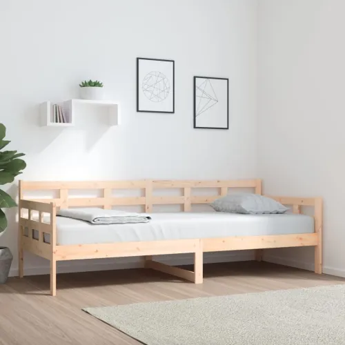 Dnevni ležaj od masivne borovine 80 x 200 cm - Prirodna 80 x 200 cm Cijena