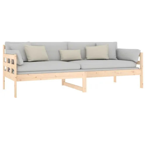 Dnevni ležaj od masivne borovine 80 x 200 cm - Prirodna 80 x 200 cm Cijena