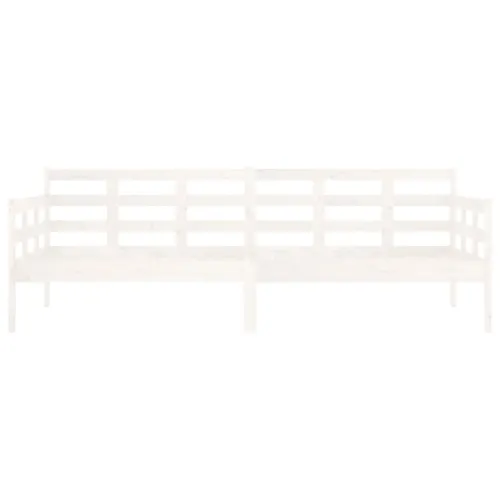 Dnevni ležaj bijeli 80 x 200 cm od masivne borovine - Bijela 80 x 200 cm Cijena