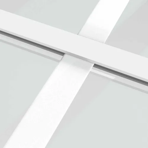 Klizna vrata od mutnog stakla ESG i aluminija 76x205 cm bijela - Bijela 76 x 205 cm 1 Matirano Cijena