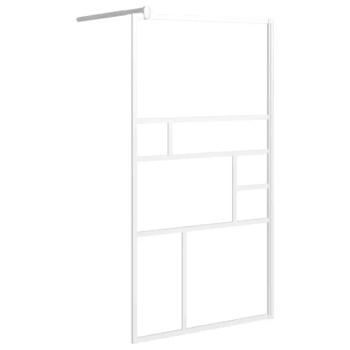Pregrada za tuš 100 x 195 cm sa staklom ESG bijela - Bijela 100 x 195 cm Cijena