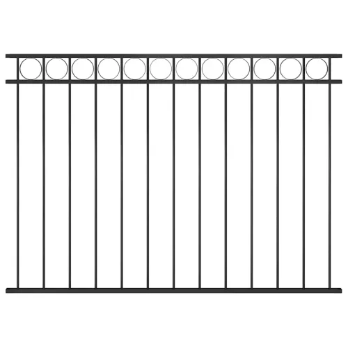 Ogradni panel ASSEN čelik 163x120 cm Crni - Crna 163 x 120 cm 1 Crna Cijena