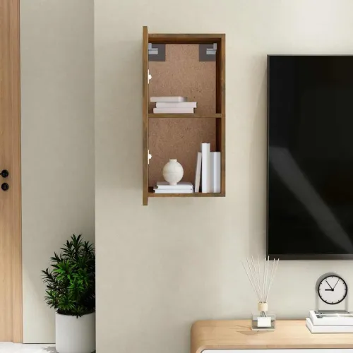TV ormarić dimljeni hrast 30,5x30x60 cm konstruirano drvo - Dimljeni hrast 1 60 cm Cijena