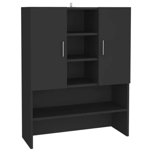 Ormarić za perilicu rublja crni 70,5 x 25,5 x 90 cm - Crna 1 Crna Cijena