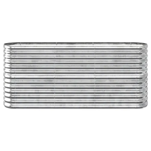 Povišena gredica - Vrtna gredica od pocinčanog čelika 152 x 40 x 68 cm srebrna - Srebrno 152 x 40 x 68 cm 1 Cijena