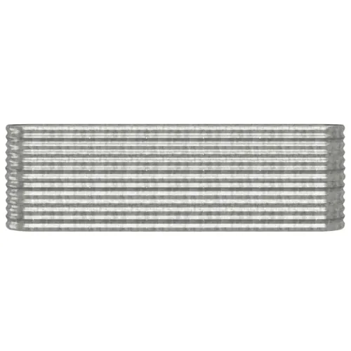 Povišena gredica - Vrtna gredica od pocinčanog čelika 224 x 40 x 68 cm srebrna - Srebrno 224 x 40 x 68 cm 1 Cijena